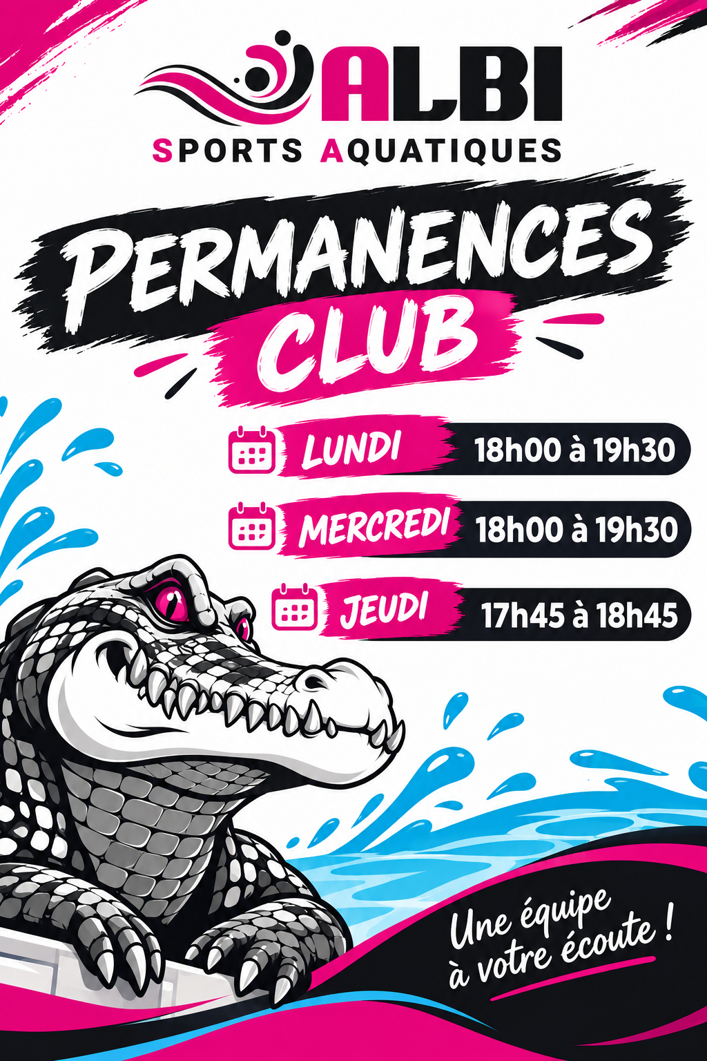 Permanences du 14 septembre au 16 octobre
